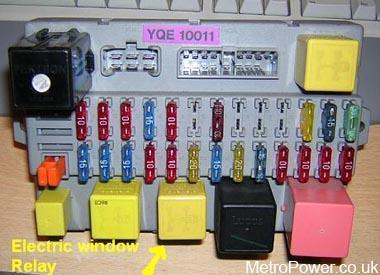 fit an additional yellow relay to the fuse box