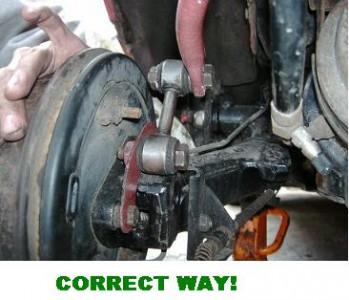 metro anti roll bar fitted the correct way