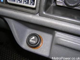 cigarette lighter fitted