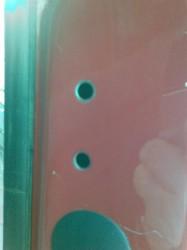 blanks removed showing holes for rear quarter windows