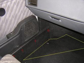 sills and floor rust spot