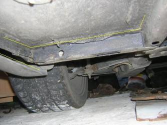 metro front jacking point rust spot