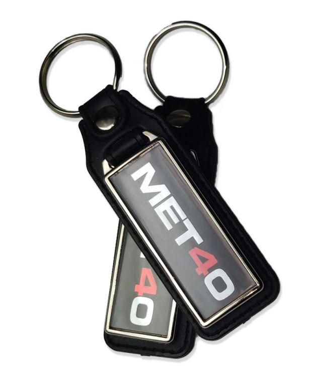 MET40 Leather Keyring